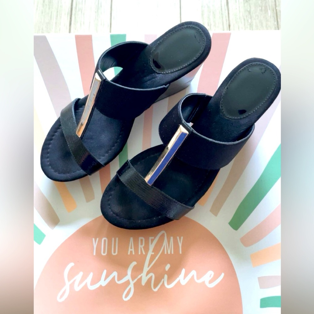 ALFANI Wedge in Black 7.5M